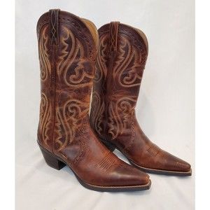 ARIAT Heritage Western X Toe Boots Woman’s Size 9 B Brown